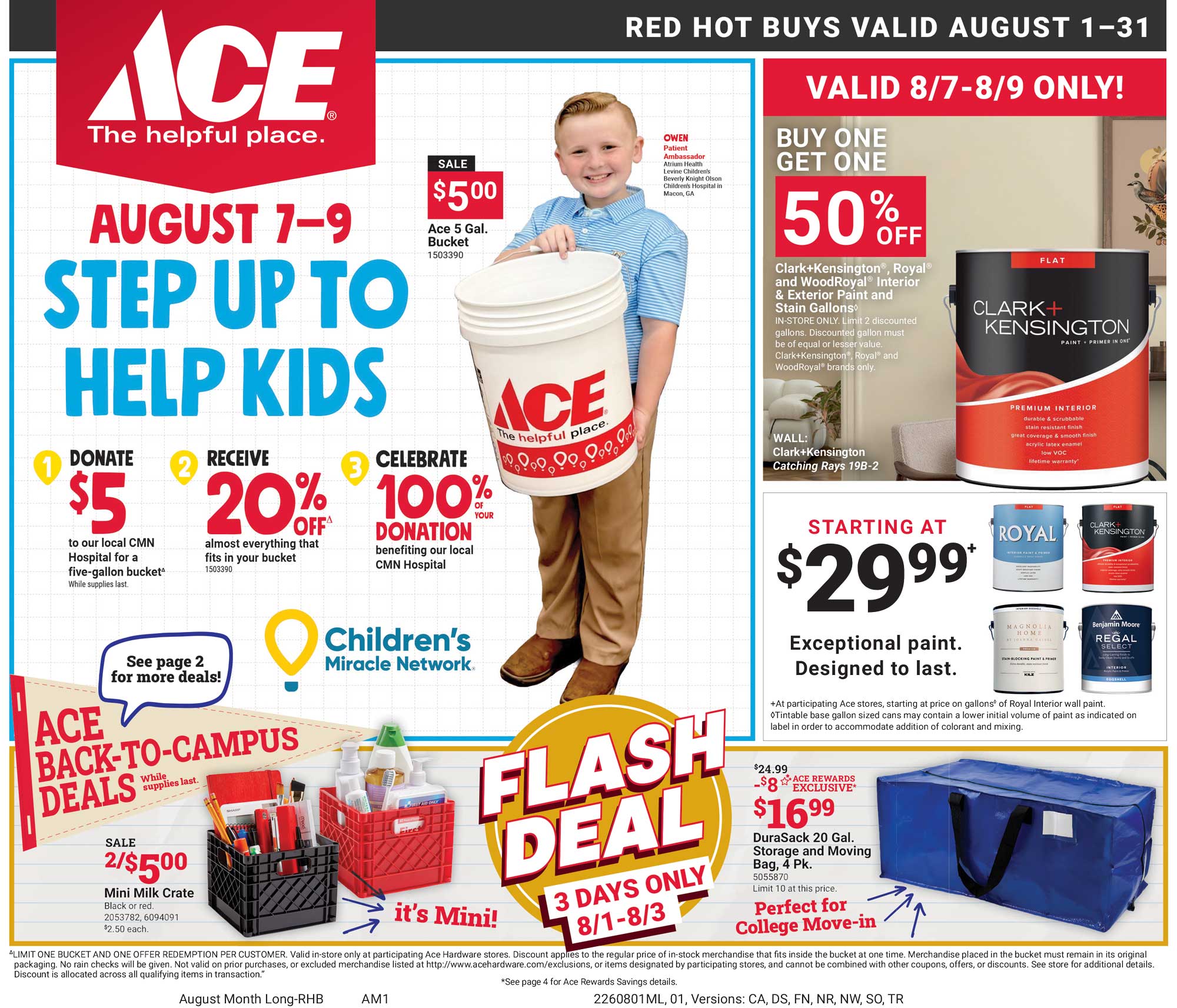 Ace August Red Hot Buys