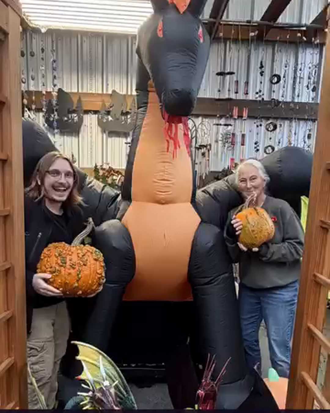 Kim and Bella with MeetChurch Display